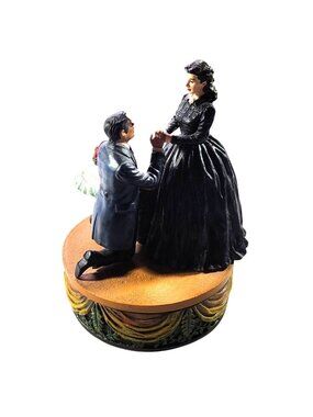 Music box Gone With The Wind Music Box Rhett Scarlett trinket holder proposal